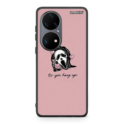 Huawei P50 Pro Halloween Hang Up Θήκη από τη Smartfits με σχέδιο στο πίσω μέρος και μαύρο περίβλημα | Smartphone case with colorful back and black bezels by Smartfits