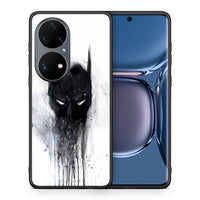 Thumbnail for Θήκη Huawei P50 Pro Paint Bat Hero από τη Smartfits με σχέδιο στο πίσω μέρος και μαύρο περίβλημα | Huawei P50 Pro Paint Bat Hero case with colorful back and black bezels