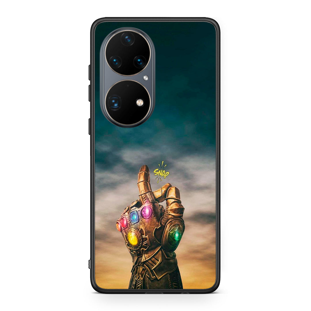 Huawei P50 Pro Infinity Snap θήκη από τη Smartfits με σχέδιο στο πίσω μέρος και μαύρο περίβλημα | Smartphone case with colorful back and black bezels by Smartfits