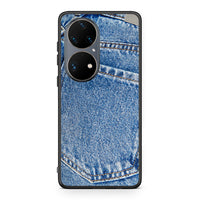 Thumbnail for Huawei P50 Pro Jeans Pocket θήκη από τη Smartfits με σχέδιο στο πίσω μέρος και μαύρο περίβλημα | Smartphone case with colorful back and black bezels by Smartfits