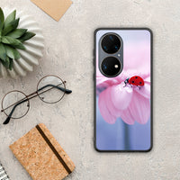 Thumbnail for Ladybug Flower - Huawei P50 Pro θήκη