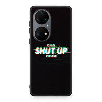 Thumbnail for Huawei P50 Pro OMG ShutUp θήκη από τη Smartfits με σχέδιο στο πίσω μέρος και μαύρο περίβλημα | Smartphone case with colorful back and black bezels by Smartfits