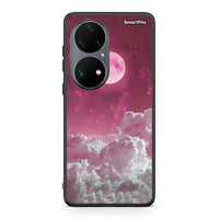 Thumbnail for Huawei P50 Pro Pink Moon Θήκη από τη Smartfits με σχέδιο στο πίσω μέρος και μαύρο περίβλημα | Smartphone case with colorful back and black bezels by Smartfits
