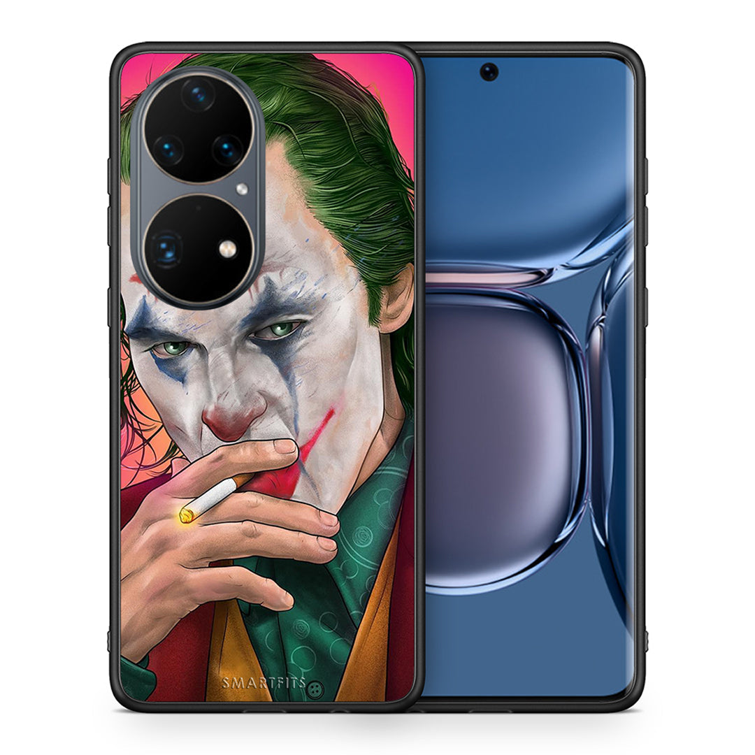 Θήκη Huawei P50 Pro JokesOnU PopArt από τη Smartfits με σχέδιο στο πίσω μέρος και μαύρο περίβλημα | Huawei P50 Pro JokesOnU PopArt case with colorful back and black bezels