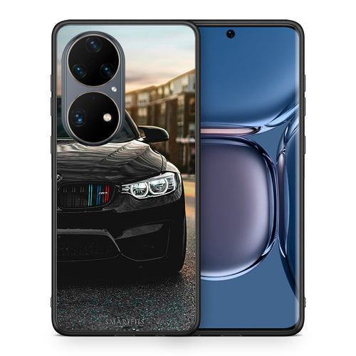 Θήκη Huawei P50 Pro M3 Racing από τη Smartfits με σχέδιο στο πίσω μέρος και μαύρο περίβλημα | Huawei P50 Pro M3 Racing case with colorful back and black bezels