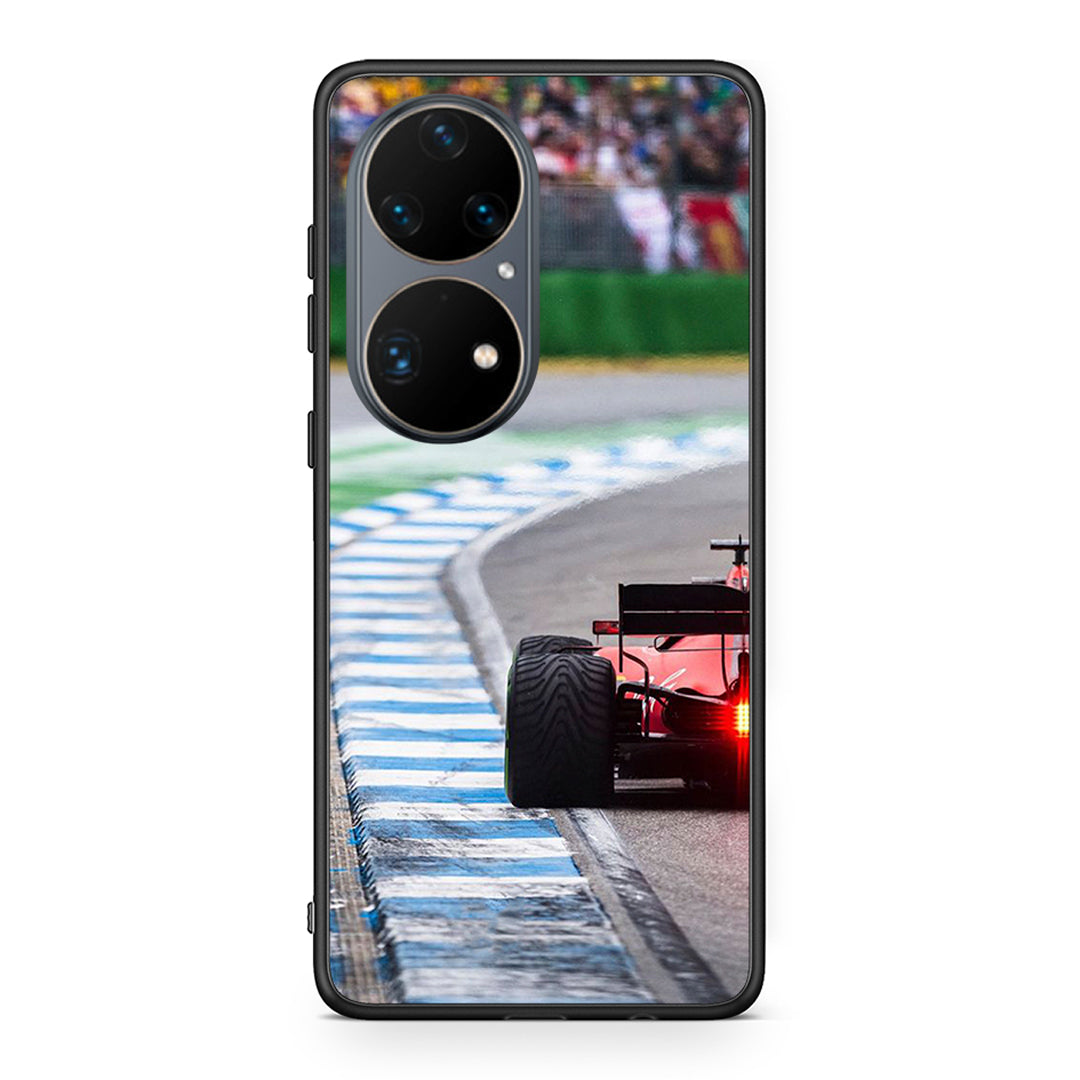 Huawei P50 Pro Racing Vibes θήκη από τη Smartfits με σχέδιο στο πίσω μέρος και μαύρο περίβλημα | Smartphone case with colorful back and black bezels by Smartfits