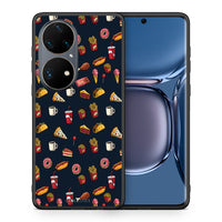 Thumbnail for Θήκη Huawei P50 Pro Hungry Random από τη Smartfits με σχέδιο στο πίσω μέρος και μαύρο περίβλημα | Huawei P50 Pro Hungry Random case with colorful back and black bezels
