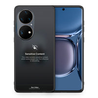 Thumbnail for Θήκη Huawei P50 Pro Sensitive Content από τη Smartfits με σχέδιο στο πίσω μέρος και μαύρο περίβλημα | Huawei P50 Pro Sensitive Content case with colorful back and black bezels