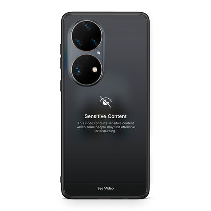 Huawei P50 Pro Sensitive Content θήκη από τη Smartfits με σχέδιο στο πίσω μέρος και μαύρο περίβλημα | Smartphone case with colorful back and black bezels by Smartfits