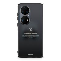 Thumbnail for Huawei P50 Pro Sensitive Content θήκη από τη Smartfits με σχέδιο στο πίσω μέρος και μαύρο περίβλημα | Smartphone case with colorful back and black bezels by Smartfits