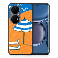 Thumbnail for Θήκη Huawei P50 Pro Summering από τη Smartfits με σχέδιο στο πίσω μέρος και μαύρο περίβλημα | Huawei P50 Pro Summering case with colorful back and black bezels