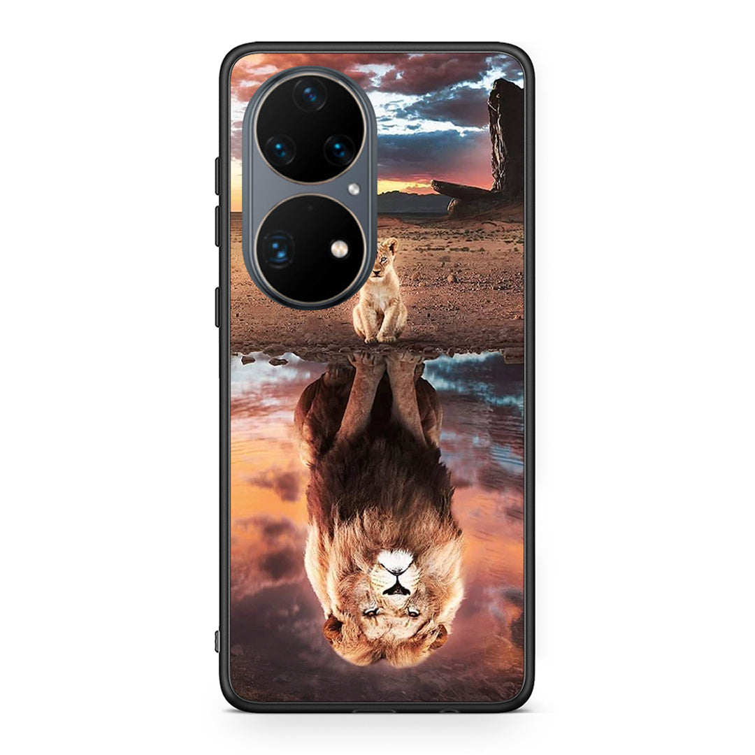 Huawei P50 Pro Sunset Dreams Θήκη Αγίου Βαλεντίνου από τη Smartfits με σχέδιο στο πίσω μέρος και μαύρο περίβλημα | Smartphone case with colorful back and black bezels by Smartfits