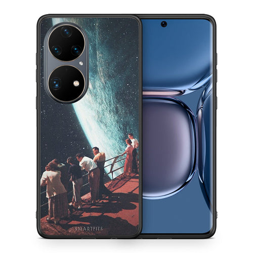 Θήκη Huawei P50 Pro Surreal View από τη Smartfits με σχέδιο στο πίσω μέρος και μαύρο περίβλημα | Huawei P50 Pro Surreal View case with colorful back and black bezels