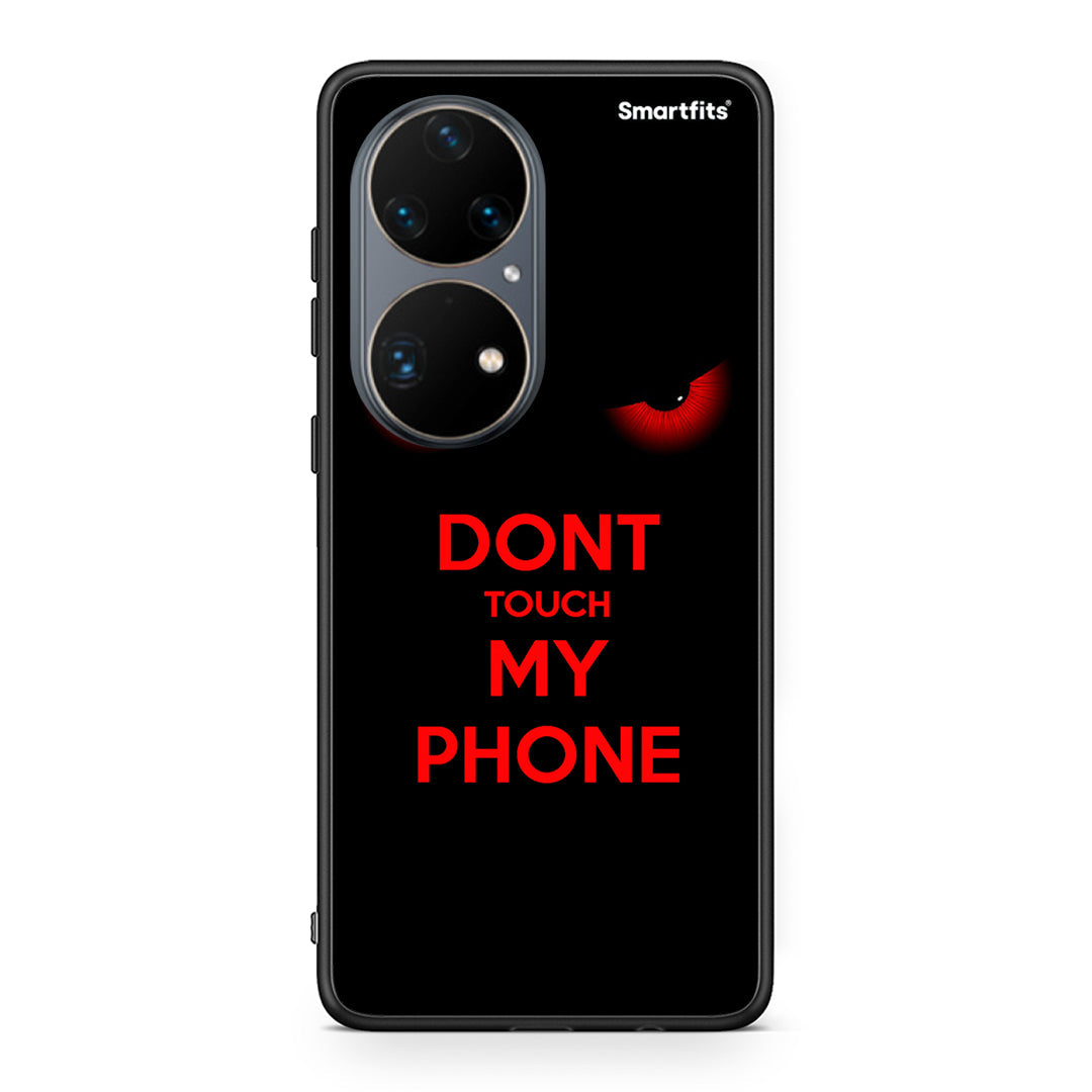 Huawei P50 Pro Touch My Phone Θήκη από τη Smartfits με σχέδιο στο πίσω μέρος και μαύρο περίβλημα | Smartphone case with colorful back and black bezels by Smartfits