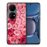Thumbnail for Θήκη Huawei P50 Pro RoseGarden Valentine από τη Smartfits με σχέδιο στο πίσω μέρος και μαύρο περίβλημα | Huawei P50 Pro RoseGarden Valentine case with colorful back and black bezels