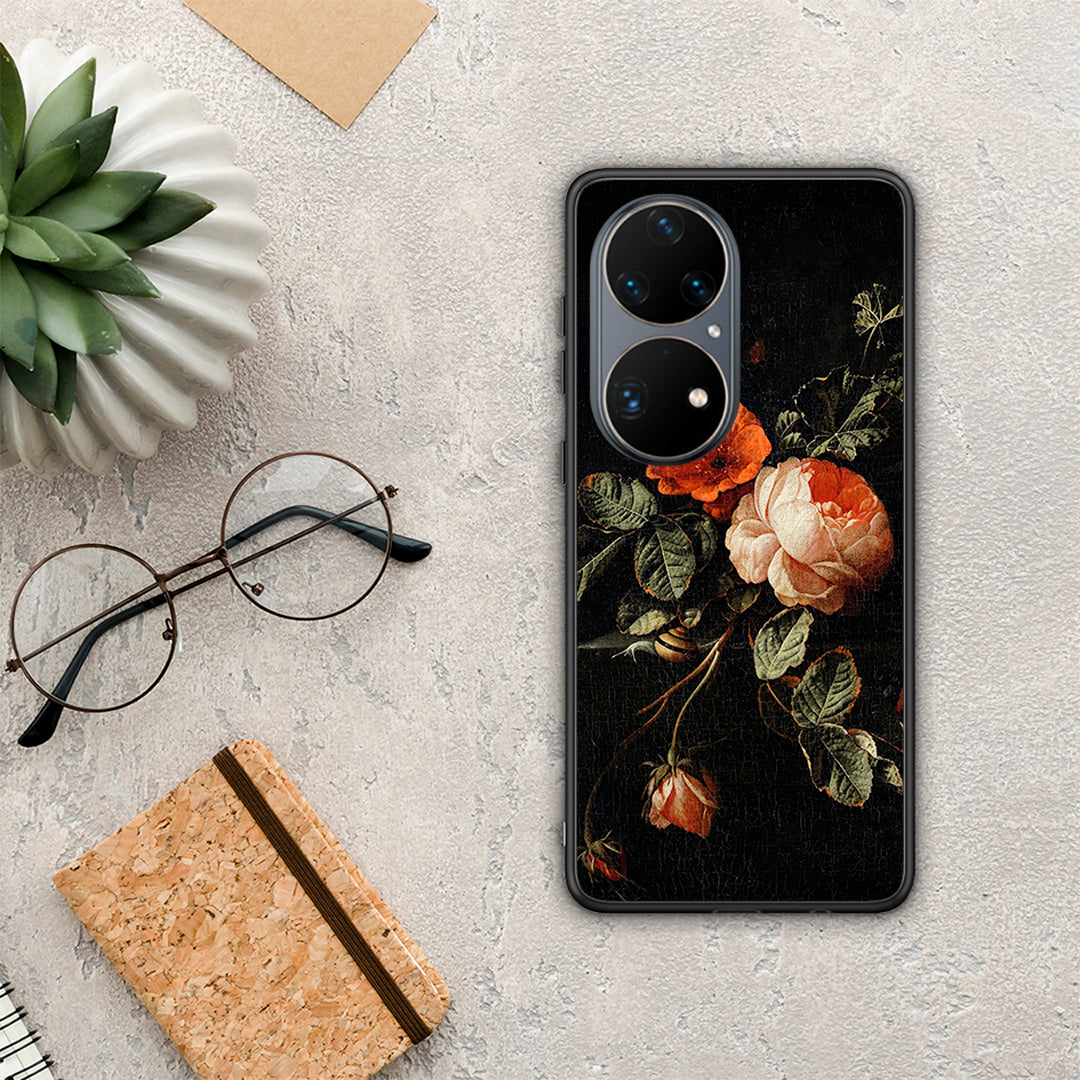 Vintage Roses - Huawei P50 Pro θήκη