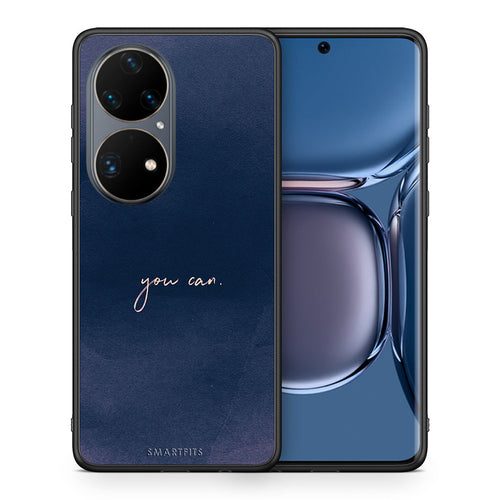 Θήκη Huawei P50 Pro You Can από τη Smartfits με σχέδιο στο πίσω μέρος και μαύρο περίβλημα | Huawei P50 Pro You Can case with colorful back and black bezels
