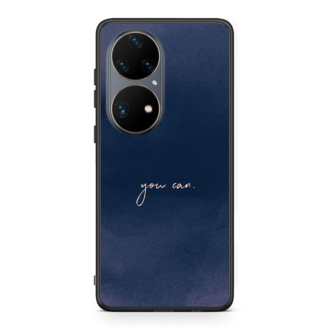 Huawei P50 Pro You Can θήκη από τη Smartfits με σχέδιο στο πίσω μέρος και μαύρο περίβλημα | Smartphone case with colorful back and black bezels by Smartfits