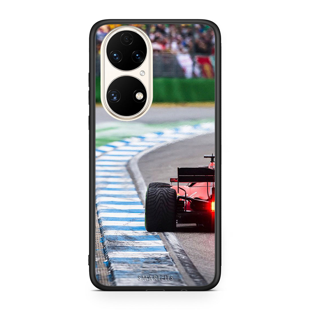 Huawei P50 Racing Vibes θήκη από τη Smartfits με σχέδιο στο πίσω μέρος και μαύρο περίβλημα | Smartphone case with colorful back and black bezels by Smartfits