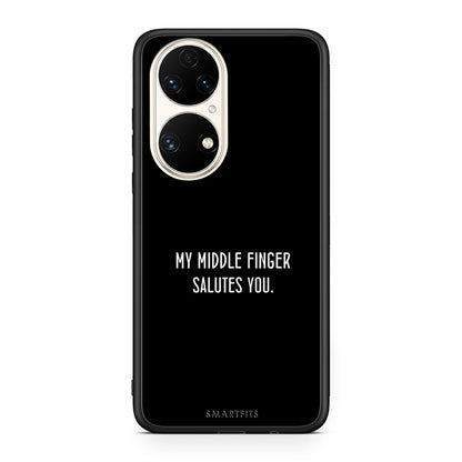 Huawei P50 Salute θήκη από τη Smartfits με σχέδιο στο πίσω μέρος και μαύρο περίβλημα | Smartphone case with colorful back and black bezels by Smartfits