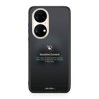 Thumbnail for Huawei P50 Sensitive Content θήκη από τη Smartfits με σχέδιο στο πίσω μέρος και μαύρο περίβλημα | Smartphone case with colorful back and black bezels by Smartfits