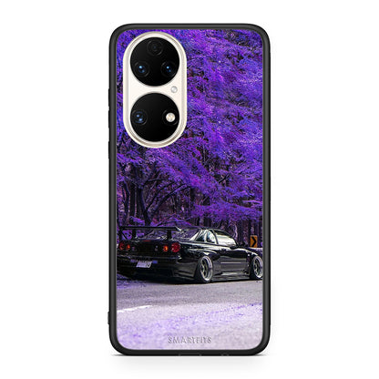 Huawei P50 Super Car Θήκη Αγίου Βαλεντίνου από τη Smartfits με σχέδιο στο πίσω μέρος και μαύρο περίβλημα | Smartphone case with colorful back and black bezels by Smartfits