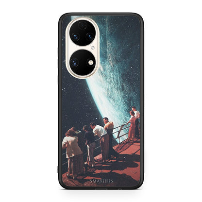 Huawei P50 Surreal View θήκη από τη Smartfits με σχέδιο στο πίσω μέρος και μαύρο περίβλημα | Smartphone case with colorful back and black bezels by Smartfits