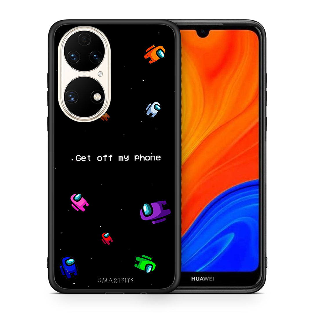 Θήκη Huawei P50 AFK Text από τη Smartfits με σχέδιο στο πίσω μέρος και μαύρο περίβλημα | Huawei P50 AFK Text case with colorful back and black bezels