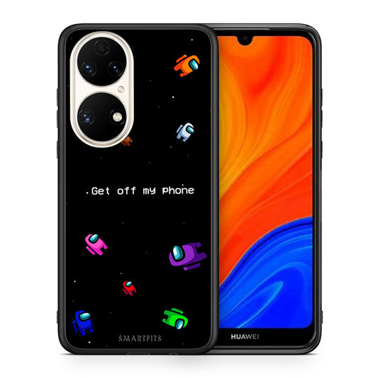 Θήκη Huawei P50 AFK Text από τη Smartfits με σχέδιο στο πίσω μέρος και μαύρο περίβλημα | Huawei P50 AFK Text case with colorful back and black bezels