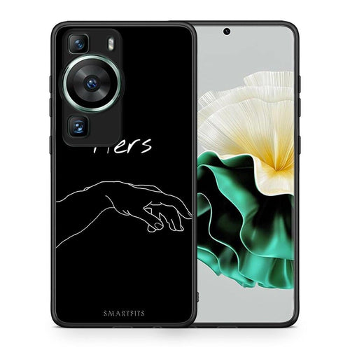 Θήκη Huawei P60 Aesthetic Love 1 από τη Smartfits με σχέδιο στο πίσω μέρος και μαύρο περίβλημα | Huawei P60 Aesthetic Love 1 Case with Colorful Back and Black Bezels