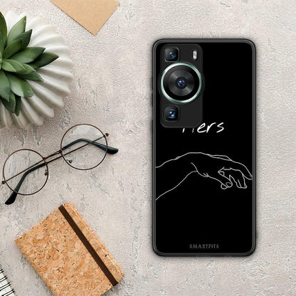 Θήκη Huawei P60 Aesthetic Love 1 από τη Smartfits με σχέδιο στο πίσω μέρος και μαύρο περίβλημα | Huawei P60 Aesthetic Love 1 Case with Colorful Back and Black Bezels