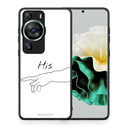 Θήκη Huawei P60 Aesthetic Love 2 από τη Smartfits με σχέδιο στο πίσω μέρος και μαύρο περίβλημα | Huawei P60 Aesthetic Love 2 Case with Colorful Back and Black Bezels