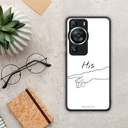 Θήκη Huawei P60 Aesthetic Love 2 από τη Smartfits με σχέδιο στο πίσω μέρος και μαύρο περίβλημα | Huawei P60 Aesthetic Love 2 Case with Colorful Back and Black Bezels