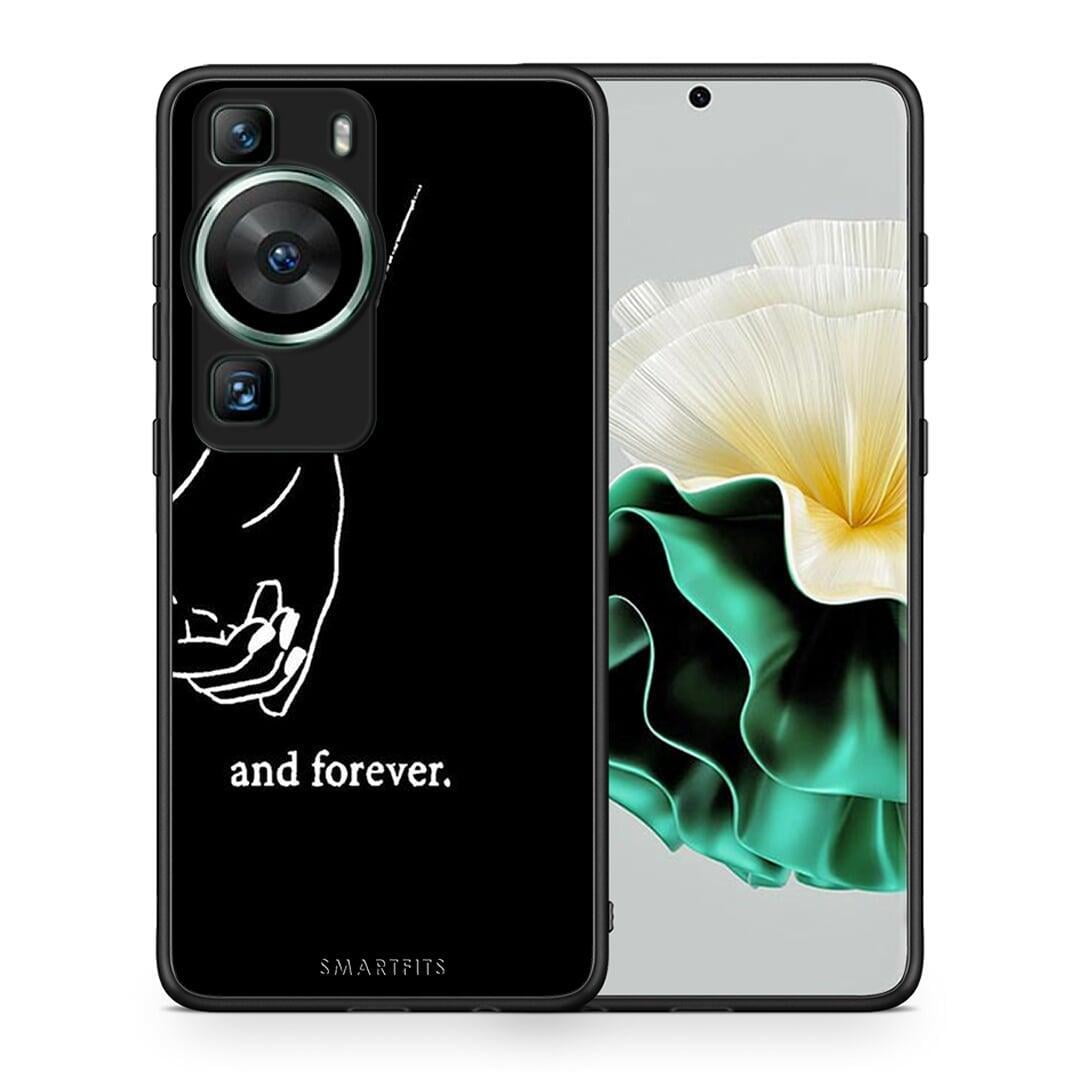 Θήκη Huawei P60 Always & Forever 2 από τη Smartfits με σχέδιο στο πίσω μέρος και μαύρο περίβλημα | Huawei P60 Always & Forever 2 Case with Colorful Back and Black Bezels