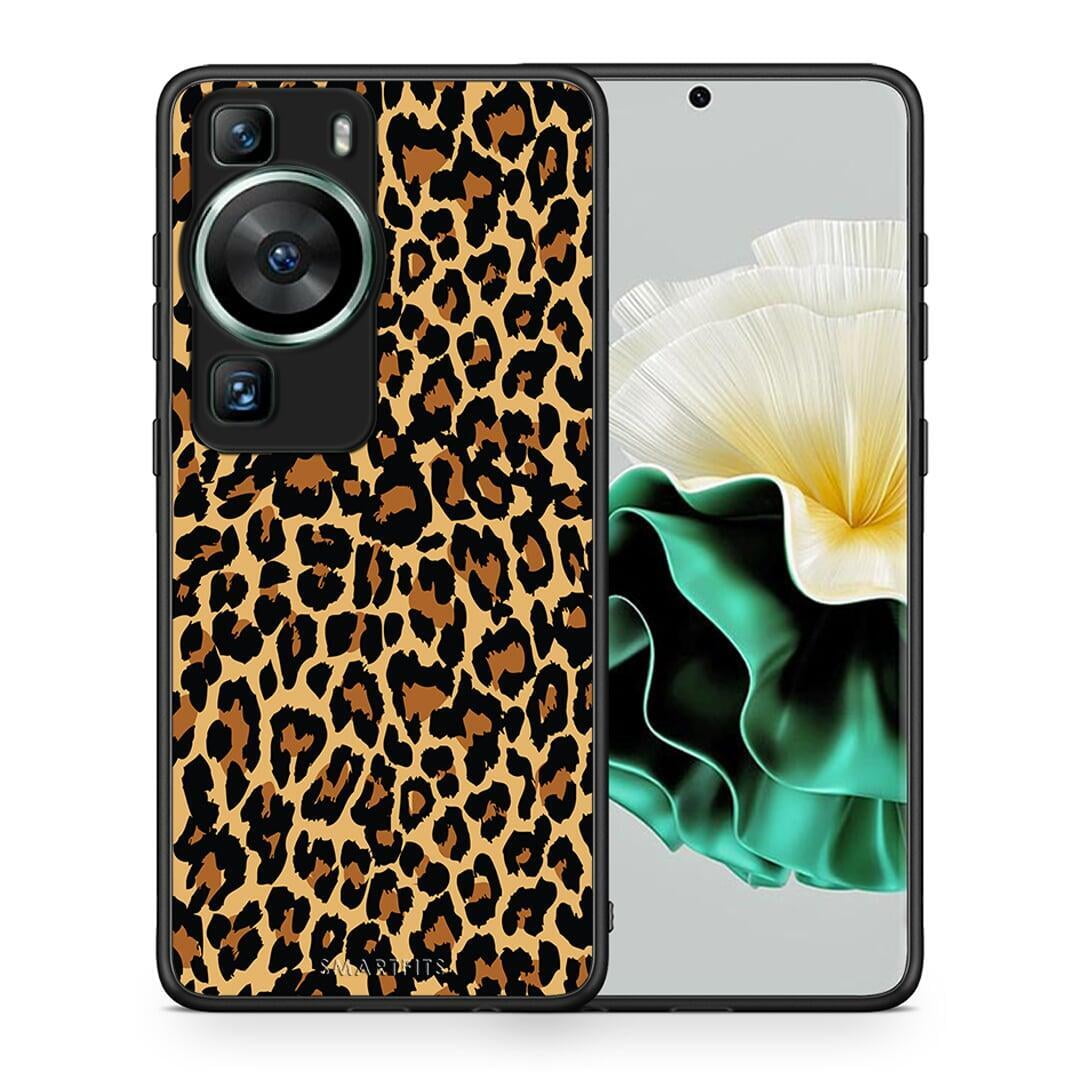 Θήκη Huawei P60 Animal Leopard από τη Smartfits με σχέδιο στο πίσω μέρος και μαύρο περίβλημα | Huawei P60 Animal Leopard Case with Colorful Back and Black Bezels