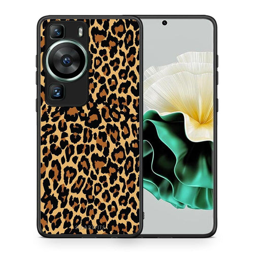 Θήκη Huawei P60 Animal Leopard από τη Smartfits με σχέδιο στο πίσω μέρος και μαύρο περίβλημα | Huawei P60 Animal Leopard Case with Colorful Back and Black Bezels