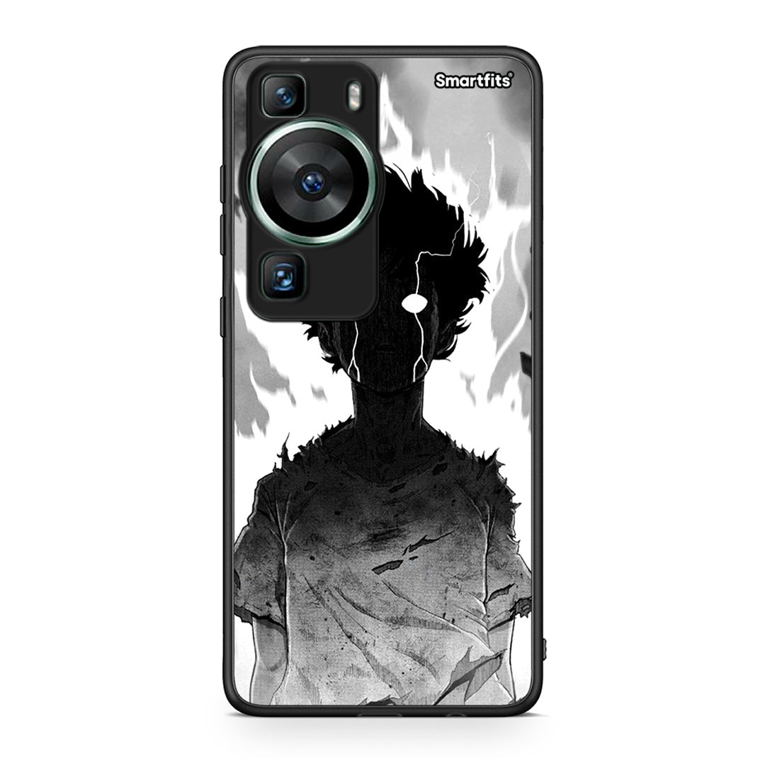 Θήκη Huawei P60 Anime Boy από τη Smartfits με σχέδιο στο πίσω μέρος και μαύρο περίβλημα | Huawei P60 Anime Boy Case with Colorful Back and Black Bezels
