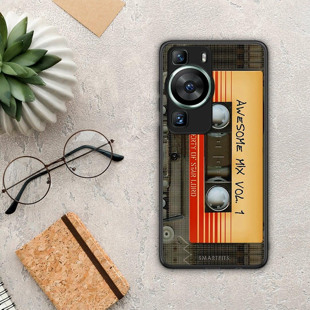 Θήκη Huawei P60 Awesome Mix από τη Smartfits με σχέδιο στο πίσω μέρος και μαύρο περίβλημα | Huawei P60 Awesome Mix Case with Colorful Back and Black Bezels