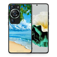 Thumbnail for Θήκη Huawei P60 Beautiful Beach από τη Smartfits με σχέδιο στο πίσω μέρος και μαύρο περίβλημα | Huawei P60 Beautiful Beach Case with Colorful Back and Black Bezels