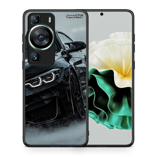 Θήκη Huawei P60 Black BMW από τη Smartfits με σχέδιο στο πίσω μέρος και μαύρο περίβλημα | Huawei P60 Black BMW Case with Colorful Back and Black Bezels