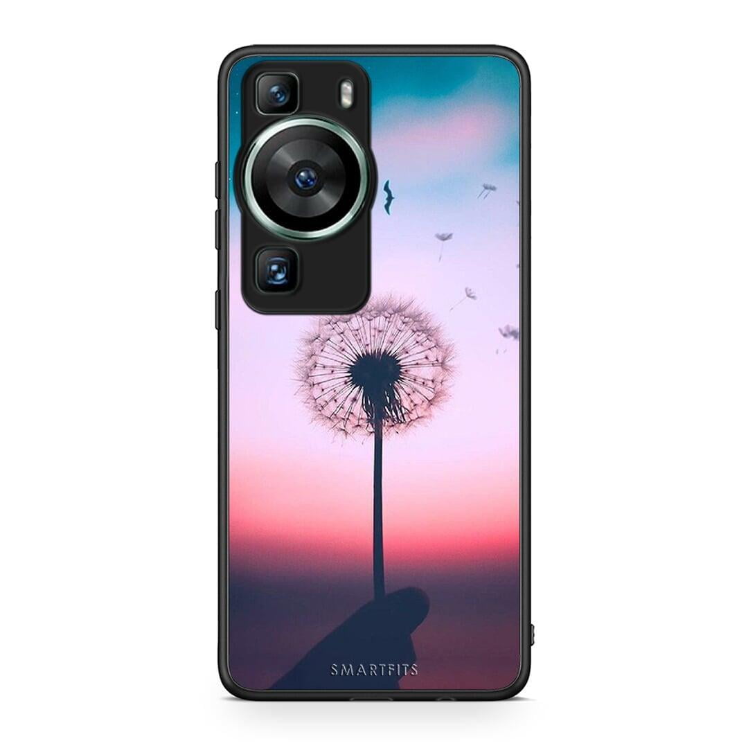 Θήκη Huawei P60 Boho Wish από τη Smartfits με σχέδιο στο πίσω μέρος και μαύρο περίβλημα | Huawei P60 Boho Wish Case with Colorful Back and Black Bezels