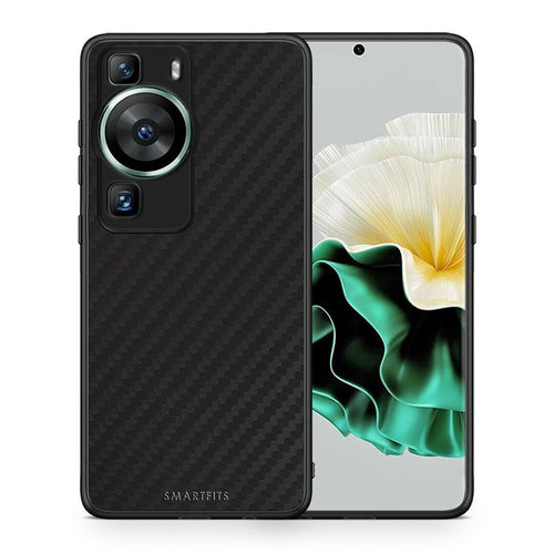 Θήκη Huawei P60 Carbon Black από τη Smartfits με σχέδιο στο πίσω μέρος και μαύρο περίβλημα | Huawei P60 Carbon Black Case with Colorful Back and Black Bezels