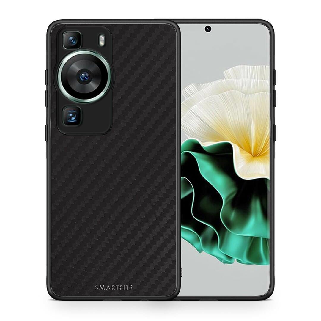 Θήκη Huawei P60 Carbon Black από τη Smartfits με σχέδιο στο πίσω μέρος και μαύρο περίβλημα | Huawei P60 Carbon Black Case with Colorful Back and Black Bezels