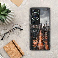 Thumbnail for Θήκη Huawei P60 City Lights από τη Smartfits με σχέδιο στο πίσω μέρος και μαύρο περίβλημα | Huawei P60 City Lights Case with Colorful Back and Black Bezels