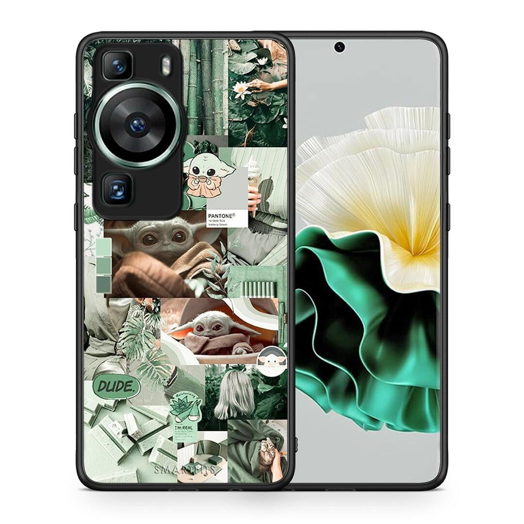 Θήκη Huawei P60 Collage Dude από τη Smartfits με σχέδιο στο πίσω μέρος και μαύρο περίβλημα | Huawei P60 Collage Dude Case with Colorful Back and Black Bezels