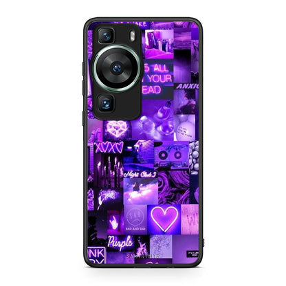 Θήκη Huawei P60 Collage Stay Wild από τη Smartfits με σχέδιο στο πίσω μέρος και μαύρο περίβλημα | Huawei P60 Collage Stay Wild Case with Colorful Back and Black Bezels