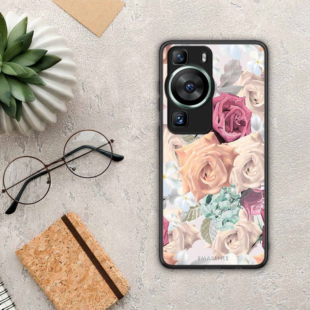 Θήκη Huawei P60 Floral Bouquet από τη Smartfits με σχέδιο στο πίσω μέρος και μαύρο περίβλημα | Huawei P60 Floral Bouquet Case with Colorful Back and Black Bezels