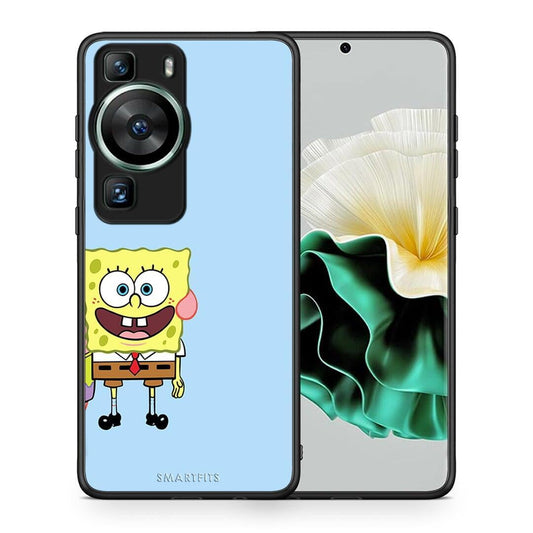 Θήκη Huawei P60 Friends Bob από τη Smartfits με σχέδιο στο πίσω μέρος και μαύρο περίβλημα | Huawei P60 Friends Bob Case with Colorful Back and Black Bezels