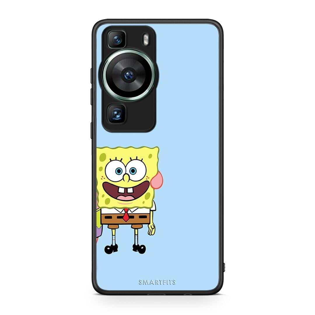 Θήκη Huawei P60 Friends Bob από τη Smartfits με σχέδιο στο πίσω μέρος και μαύρο περίβλημα | Huawei P60 Friends Bob Case with Colorful Back and Black Bezels