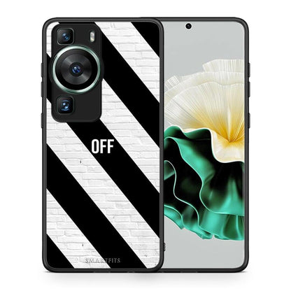 Θήκη Huawei P60 Get Off από τη Smartfits με σχέδιο στο πίσω μέρος και μαύρο περίβλημα | Huawei P60 Get Off Case with Colorful Back and Black Bezels